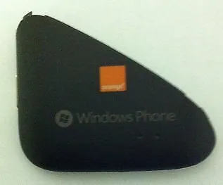 £12 • Buy Genuine Battery Back Cover HTC MOZART 7 Windows Phone BLACK W/ Orange Logo-New