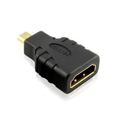 Micro HDMI Male To HDMI Female Adapter Converter GoPro Hero 5 Black 4 3 HTC 4G • $4.99