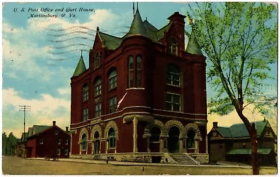 MARTINSBURG WV Post Office And Court House From Street West Virginia Postcard • $5.99