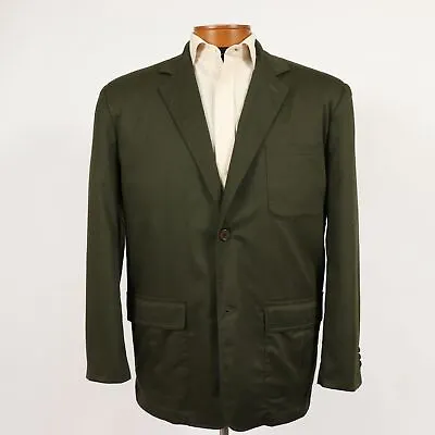 Haband Travelers Big Mens XL Forest Green Blazer Sport Coat Jacket New 112 • $74.99