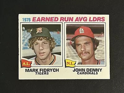 1977 Topps Baseball #7 League Leaders Mark Fidrych John Denny (RC) • $1.49