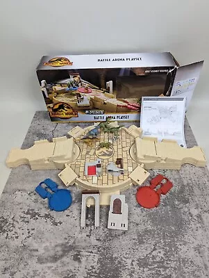 Jurassic World Dominion Minis Battle Launcher Arena Dinosaur Playset VG COMPLETE • $26.99