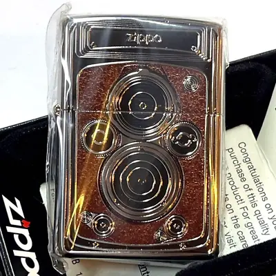 Zippo Oil Lighter Camera Antique Old Design Brown 2BW-CAMERA2 Regular Case Japan • £89.71