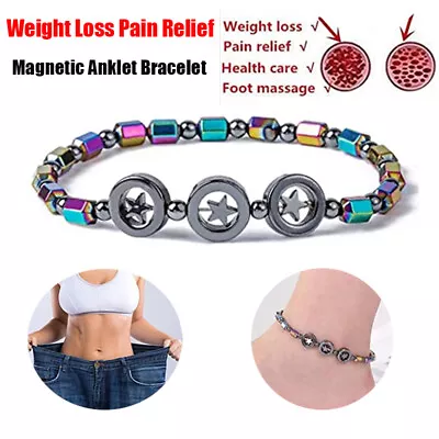 Magnetic Healing Therapy Arthritis Hematite Anklet Bracelet Healthy Weight Loss • $3.63