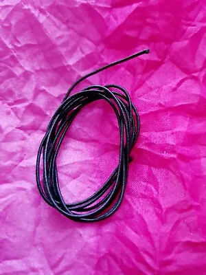 £1.49 • Buy 1 Metre 1.2mm Black White Round Cord THIN Elastic Hats Beading Crafts Masks