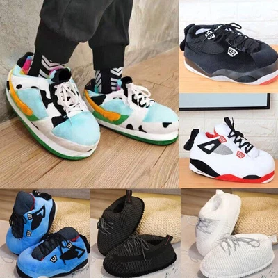 £9.19 • Buy Winter Warm Slippers Indoor Sneaker Cotton Home Slippers Funny Sneakers Unisex