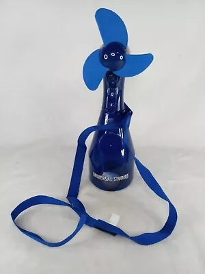 Universal Studios Blue Misting Water Spray Bottle Fan With Lanyard Test & Works • £2.84