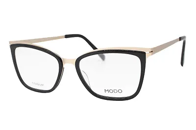 Modo 4512 Black Gold Titanium Unisex Adults Eyeglasses 51-17-140 W/Case • $81.75