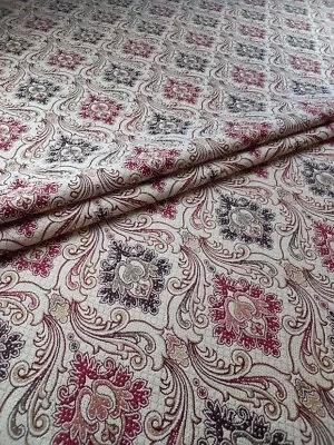 Tapestry Heavy Jacquard Floral Designer Luxury Upholstery Craft Curtain Fabric • £1.99