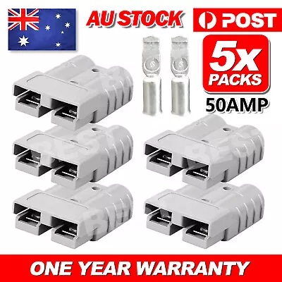 $7.95 • Buy 5Pcs Anderson Style Plug Connectors DC Power Tool 50 AMP 6AWG 12-24V