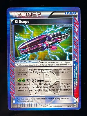 Pokemon TCG G Scope 93/101 Plasma Blast ACE SPEC Trainer Card Holo Ultra Rare LP • $3.99