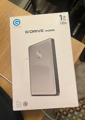 G-Drive Mobile USB 1TB Grey External Hard Drive • $25