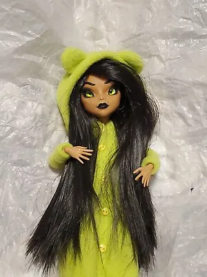 OOAK Custom Monster High Cleo DeNile Repaint Big Eye Goth Bear Pajamas Artdoll • $135