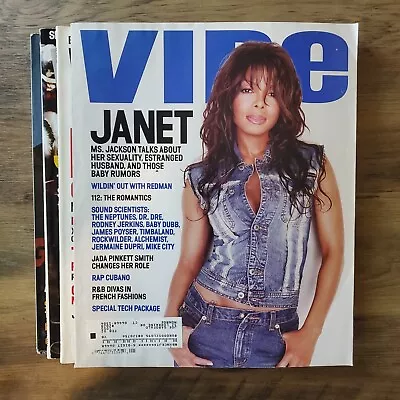 Rare Vibe Magazine Lot Of 4: Jay-Z Janet Jackson LL Cool J 50 Cent • $25