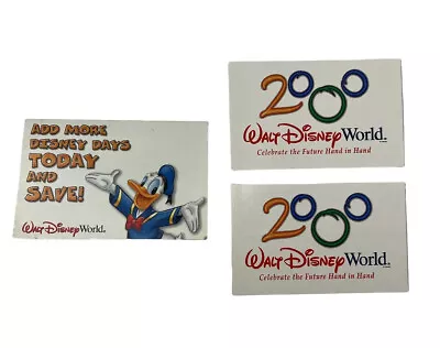 Walt Disney World Magic Kingdom Tickets & Ticket Cover 2000 10/10/1999 NO VALUE • $13.60