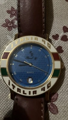 Montre-bracelet U.C. Sampdoria Années 80 - Boîte D'origine - Collector Foot