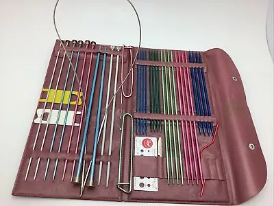 Boye Vintage Knitting Needles Set In Original Vinyl Case Lot Of 39  Accessories • $30
