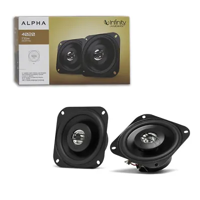 Infinity ALPHA 4020 4  4 Inch 2-Way Car Audio Coaxial Speaker 175 Watts Max • $39.99