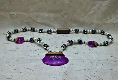 Grand Casino Biloxi MS Blinking Lights Mardi Gras Beads - No Longer In Business • $12.95