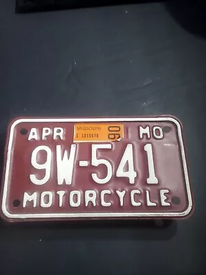 Vintage Motorcycle License Plate Missouri • $39.03