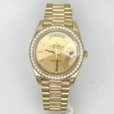 Rolex President II Men’s 18k Yellow Gold 40mm 228348RBR Watch! • $59750