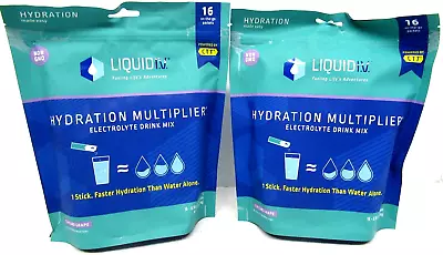 2x Liquid IV Hydration Multiplier Concord Grape 32 Total Hydration Packets • $29.69