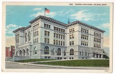 Helena Montana C1930 Federal Building United States Post Office • $1.35