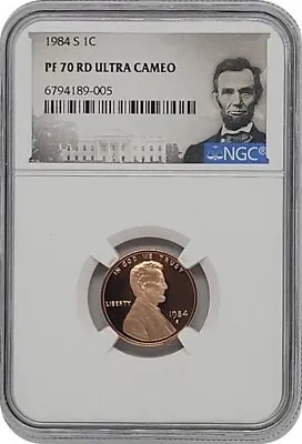 1984-S Lincoln Penny 1 Cent Proof Coin NGC PF70 RD Ultra Cameo • $375