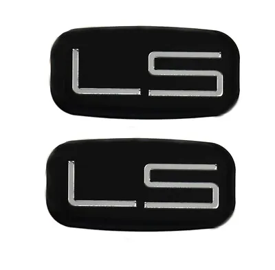 2x Epoxy Resin LS EMBLEM Badge Decal For 99-07 Silverado Suburban Chrome Black • $12.74