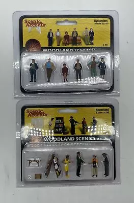 Woodland Scenics Lot Of 2  (O Scale) 6 Pack Train Model Scenic Accents • $34