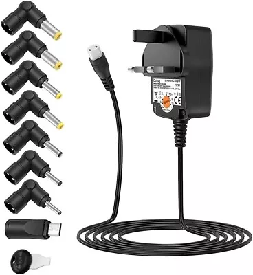 £12.99 • Buy Outtag 12W Power Supply Adapter Wall Main Charger 3V 4.5V 5V 6V 7.5V 9V 12V 1A