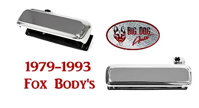 Exterior Door Handle Set 1979 To 1993 Ford 5.0 Fox Body Mustang - Chrome • $30.15