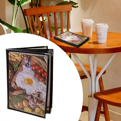A4 6 Page Menu Cover With Corner Protector Restaurant Cook Book Food Drink • $16.99