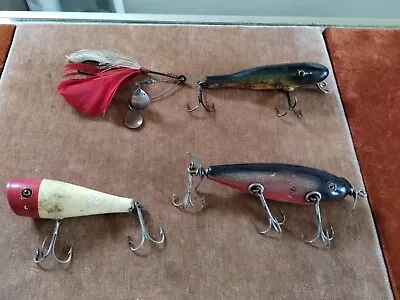 Vtg FISHING LURES Lot *Glass Eyes* #B4 • $13.75