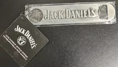 JACK DANIEL'S Old No. 7 Whiskey Beer Bottle Opener Tooled Raised Metal NEW • $14.95