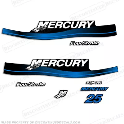 Fits Mercury 25hp Four Stroke Decal Kit (Blue) 1999-2006 • $69.95