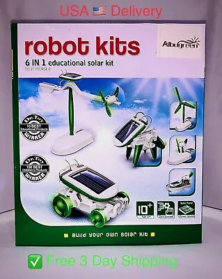 Kids Toys Solar Kit: STEM Toy Robot Kits 6 In 1 Educational Solar Kit • $34.95