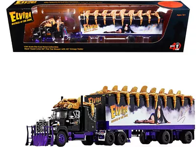 First Gear 69-0880 Mack Super-Liner 60  Sleeper Cab With 40' Trailer Elvira 1/64 • $114.99