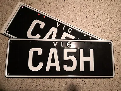 CASH CUSTOM NUMBER PLATES CA5H - Personalised VIC - Yes Real Plates • $199900