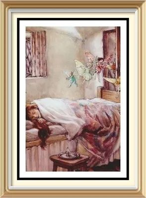 Cicely Mary Barker Art Print Child Sleeping DREAM FAIRIES Dance Pixie Spirits • $1.56