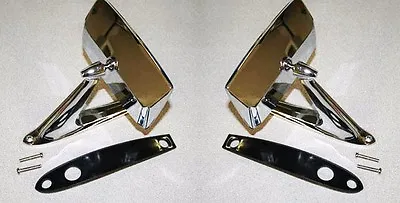 NEW 1967 - 1968 Mustang Standard Chrome Outside Mirror Right And Left Side Pair • $99.90