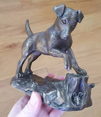 Bronze Effect Ornament Figurine Sculpture Jack Russell Terrier By Harriet Glen • £24.99