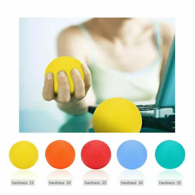 Silicone Massage Therapy Grip Ball Hand Finger Strength Exercise Stress Relief • £5.14