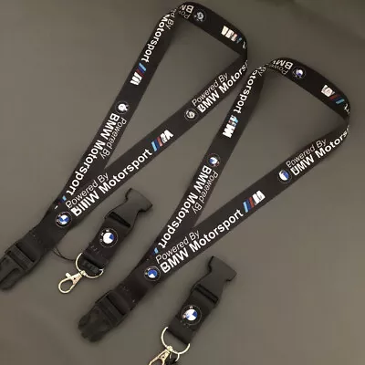 Motorsport Black Lanyard Neck Strap Key Chains Cell Phone Keyring For BMW M • $6.99