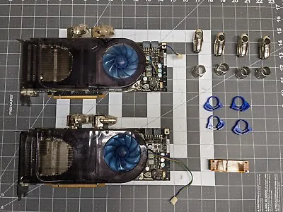 TESTED WORKING PAIR NVIDIA GeForce 8800 ULTRA Video Cards With Air/Water Coolers • $400