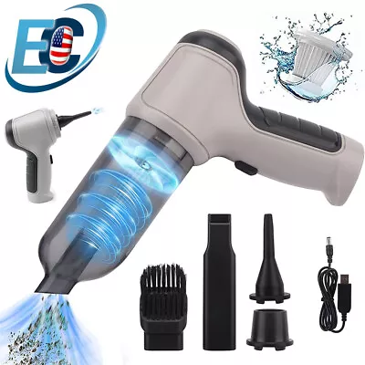$6.99 • Buy 120W Cordless Handheld Vacuum Cleaner Car Home Mini Rechargeable Wet Dry Duster