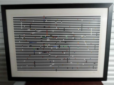 $850 • Buy Yaacov Agam Signed Double Metamorphosis 1979 Kinetic Optical Art.