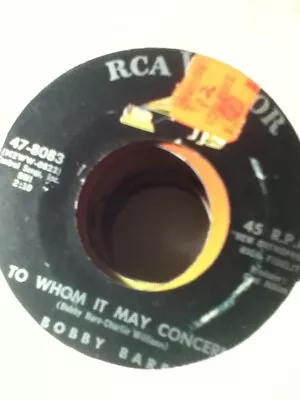 Bobby Bare To Whom It May Concern ~ 1961 RCA Victor 45 • $2.77