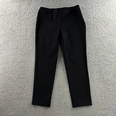 Vince Camuto Womens Pants Black Size 10 Mid Rise Ankle Cotton Blend • $24.49