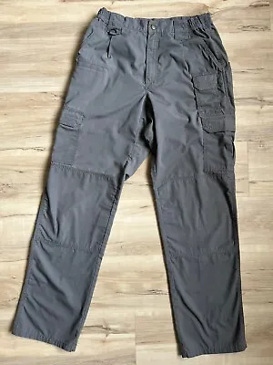 5.11 Tactical Cargo Pants Men Size 32X34 Gray TacLite Pro RipStop • $19.95